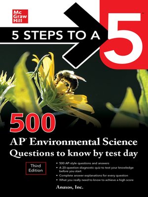 cover image of 5 Steps to a 5: 500 AP Environmental Science Questions to Know by Test Day